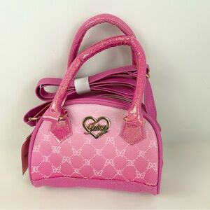 Juicy Couture Jr Glittery Pink Mini Bag, Little Girls Accessory Purse New Tags